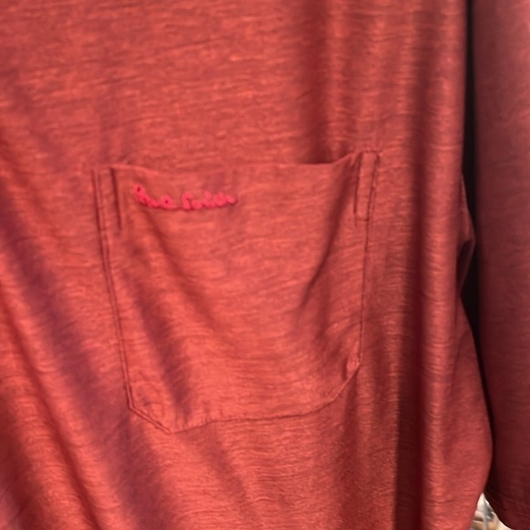 Paul Smith XXL maroon 3 button  one pocket short sleeve polo shirt - Picture 3 of 5